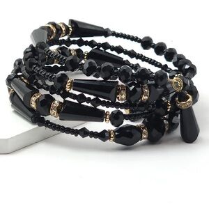Twist of Charm - Black Bracelet
